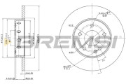 CD6540S Brzdový kotouč BREMSI
