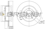 CD6556S Brzdový kotouč BREMSI