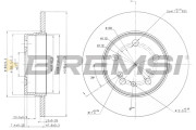 CD6560S Brzdový kotouč BREMSI