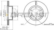 CD6596V Brzdový kotouč BREMSI