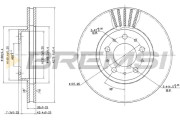 CD6605V Brzdový kotouč BREMSI