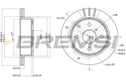 CD6611V Brzdový kotouč BREMSI