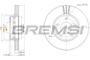 CD6612V Brzdový kotouč BREMSI