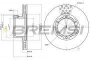 CD6632V Brzdový kotouč BREMSI
