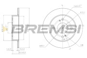 CD6674S Brzdový kotouč BREMSI