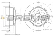 CD6678S Brzdový kotouč BREMSI