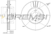 CD6706V Brzdový kotouč BREMSI