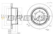 CD6715S Brzdový kotouč BREMSI