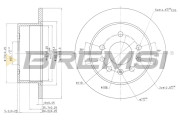 CD6756S Brzdový kotouč BREMSI
