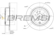 CD6757S Brzdový kotouč BREMSI