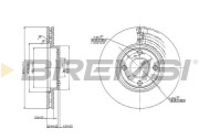 CD6762V Brzdový kotouč BREMSI
