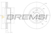 CD6775V Brzdový kotouč BREMSI