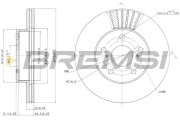 CD6777V Brzdový kotouč BREMSI