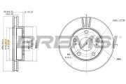 CD6780V Brzdový kotouč BREMSI