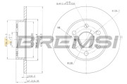 CD6786S Brzdový kotouč BREMSI