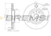 CD6797V Brzdový kotouč BREMSI