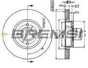 CD6801V Brzdový kotouč BREMSI