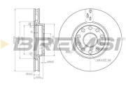 CD6802V Brzdový kotouč BREMSI
