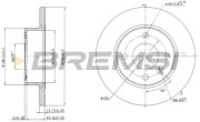 CD6813S Brzdový kotouč BREMSI