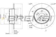 CD6819S Brzdový kotouč BREMSI