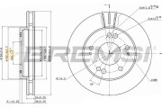 CD6824V Brzdový kotouč BREMSI