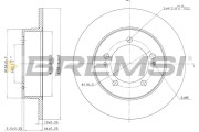 CD6825S Brzdový kotouč BREMSI