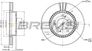 CD6829V Brzdový kotouč BREMSI
