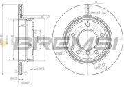 CD6831V Brzdový kotouč BREMSI