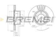 CD6834V Brzdový kotouč BREMSI