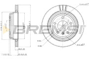 CD6836V Brzdový kotouč BREMSI