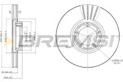 CD6848V Brzdový kotouč BREMSI