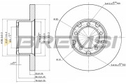 CD6853S Brzdový kotouč BREMSI