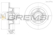 CD6855S Brzdový kotouč BREMSI