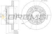 CD6858S Brzdový kotouč BREMSI