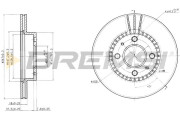 CD6867V Brzdový kotouč BREMSI