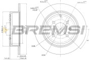 CD6869S Brzdový kotouč BREMSI