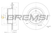 CD6874S Brzdový kotouč BREMSI