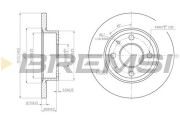CD6875S Brzdový kotouč BREMSI