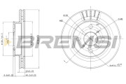 CD6880V Brzdový kotouč BREMSI