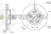 CD6883V Brzdový kotouč BREMSI