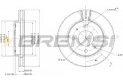CD6885V Brzdový kotouč BREMSI