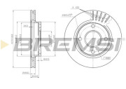 CD6887V Brzdový kotouč BREMSI