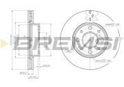 CD6888V Brzdový kotouč BREMSI