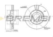 CD6927V Brzdový kotouč BREMSI