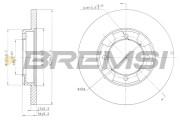 CD6947S Brzdový kotouč BREMSI