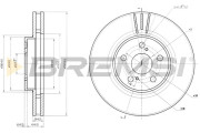 CD6957V Brzdový kotouč BREMSI