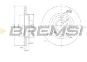 CD6995S Brzdový kotouč BREMSI