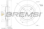 CD7000S Brzdový kotouč BREMSI
