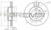 CD7005V Brzdový kotouč BREMSI