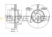 CD7006V Brzdový kotouč BREMSI